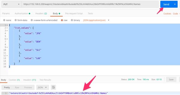 hit SEND and it will create the List that we need in Infoblox