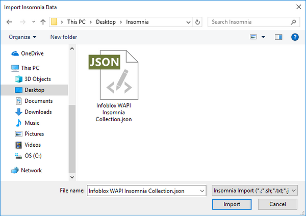 Select the downloaded and unzipped file in the pop-up window