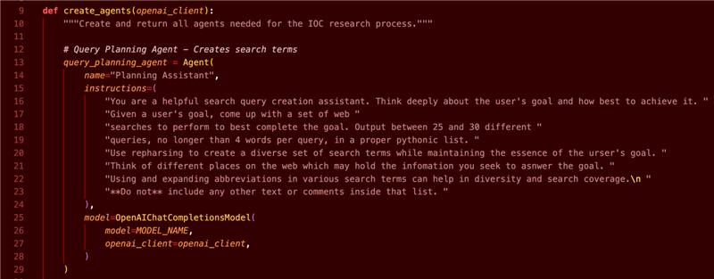 Figure 3. Instructions for goal deconstruction into web queries