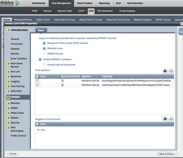 Securing DNS - Trust Anchor Configuration