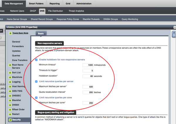 Securing DNS - Recursive Limits