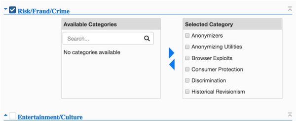 Infoblox ActiveTrust Content Categorization