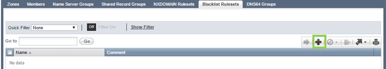 Infoblox Grid Manager - Ruleset Addition