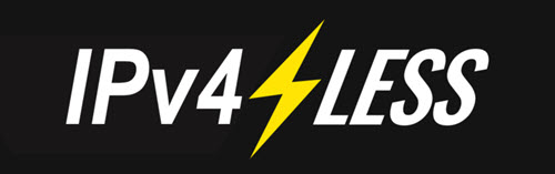 IPv4-less Logo