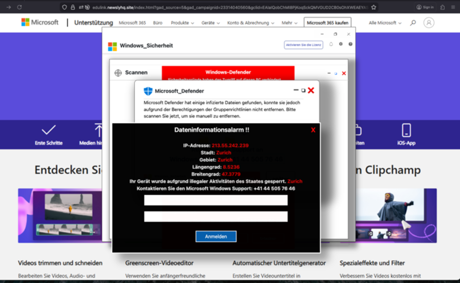 Uncloaked TSS fake alert