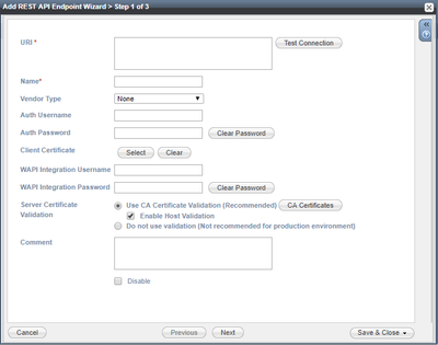 Fig 8. Add API endpoint step 1