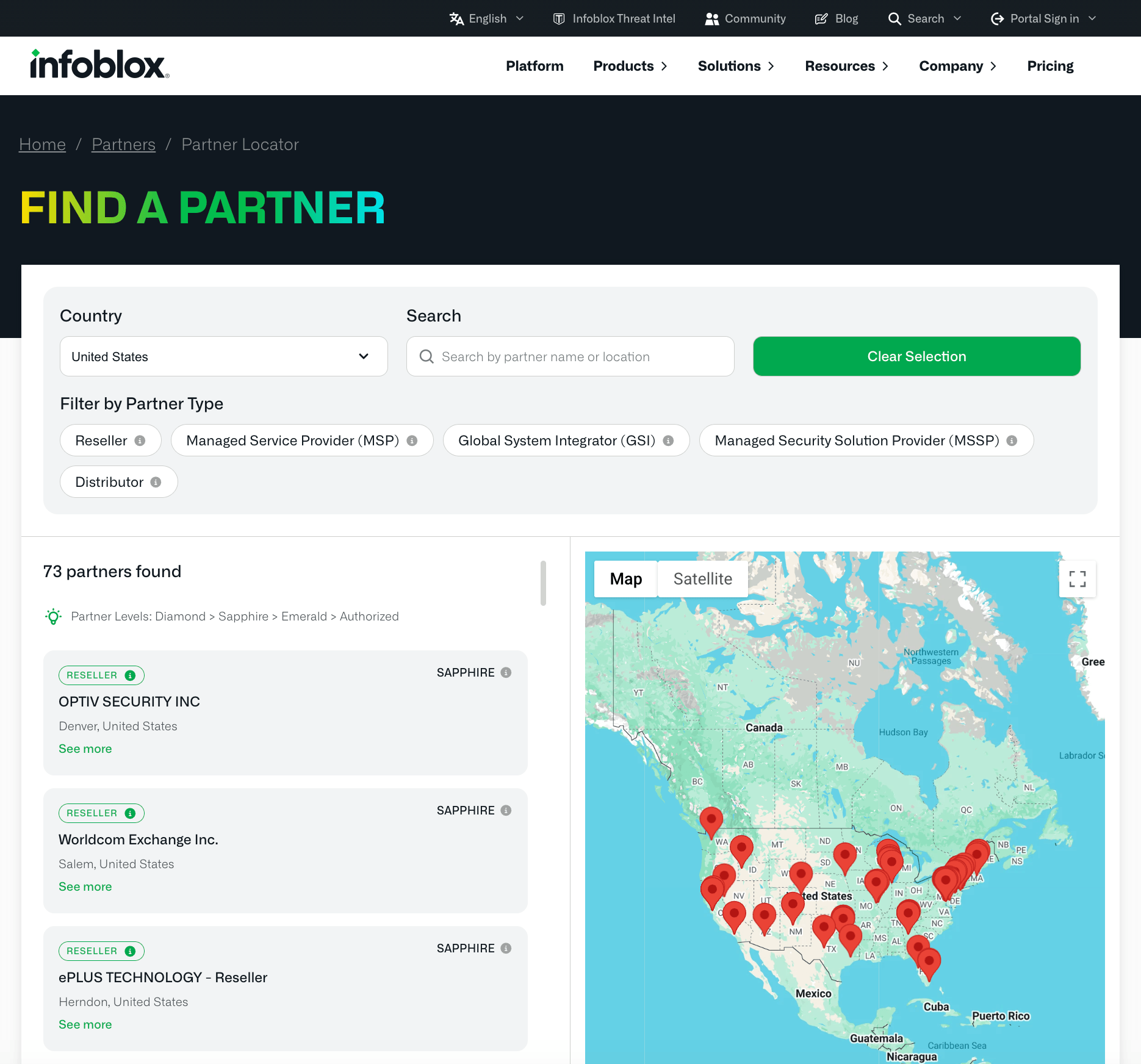 FIND YOUR PARTNER LISTING