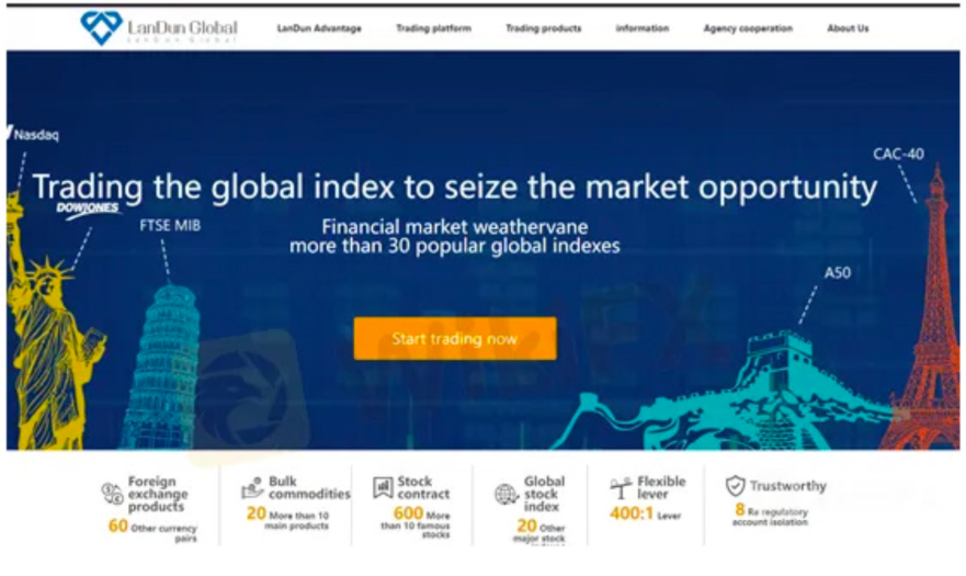 Figure 5. Screenshot of Landun Global Investment platform reported by victims of online fraud, 2025