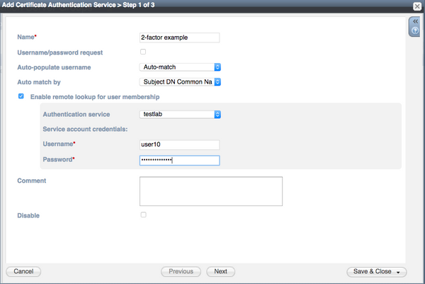 Certificate Authentication Services