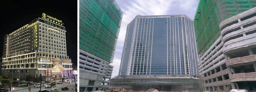 Figure 2. Bolai Entertainment City and new Bolai compound in Sihanoukville, Cambodia (Source: Douyin)