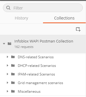 WAPI POSTMAN - Collection Tab