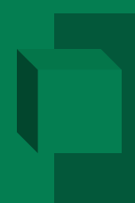 Illustration featuring a three-dimensional green cube symbolizing threat prevention and network protection