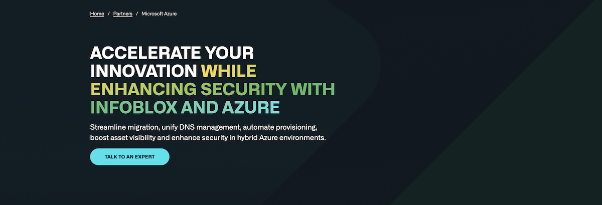 Gérez les services réseau avec Infoblox pour Microsoft Azure | Infoblox