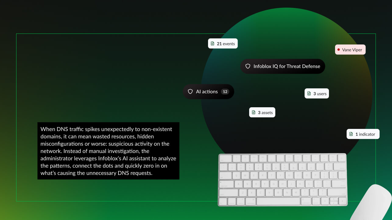 この要素は、Infoblox AI Assistant との対話機能を提供します。