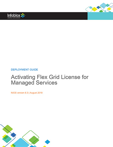 Activating Flex Grid License for Managed Services