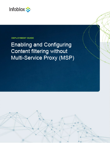 Enabling and Configuring Content filtering without Multi-Service Proxy (MSP)