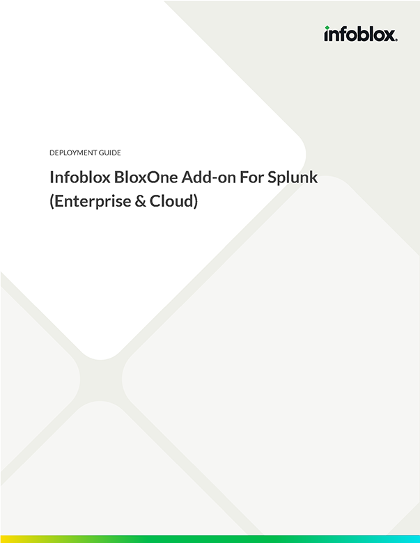 Infoblox BloxOne Add-on For Splunk (Enterprise & Cloud)