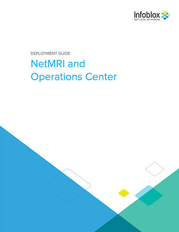 NetMRI and Operations Center
