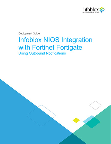 Infoblox NIOS Integration with Fortinet Fortigate