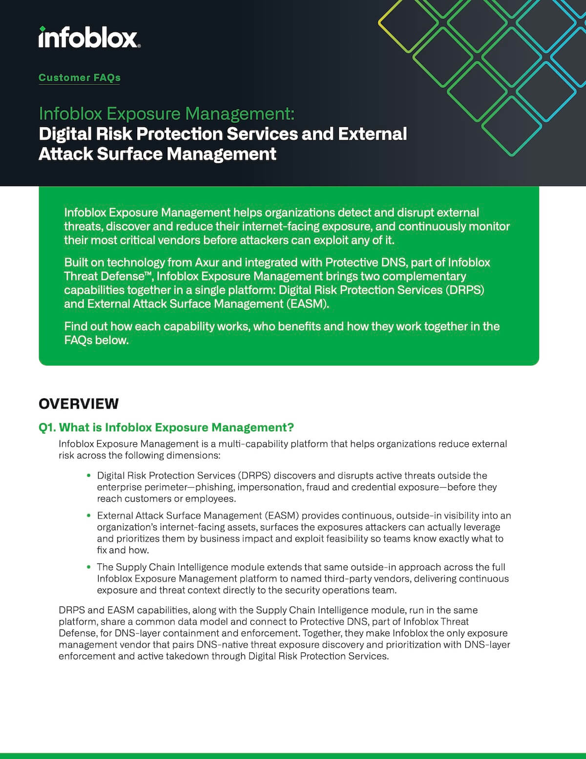 Infoblox Exposure Management: Digital Risk Protection Services and External Attack Surface Management