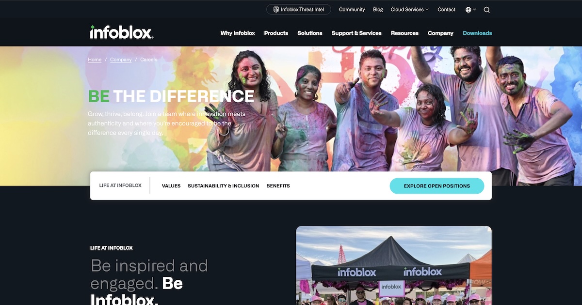 Life at Infoblox: Our Benefits, Culture and Values