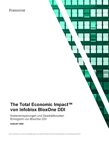 The Total Economic Impact™ von Infoblox BloxOne DDI