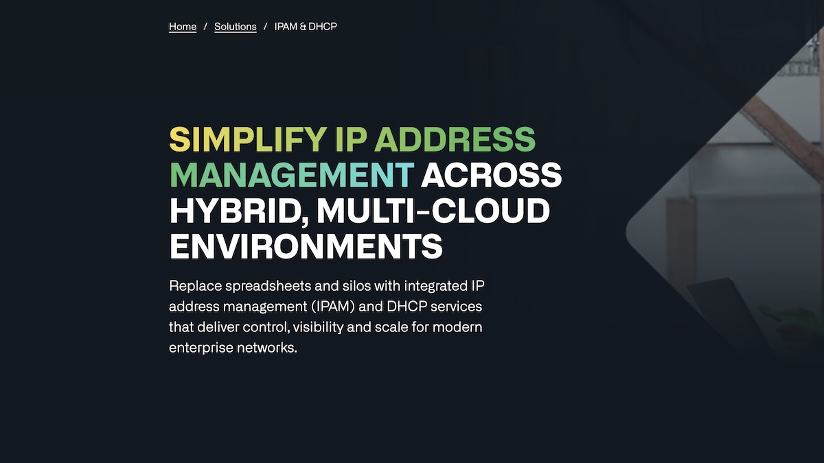 IPAM and DHCP Management Solutions – Infoblox