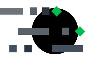 Video thumbnail featuring overlapping green geometric shapes with a central play icon over a black rectangular background